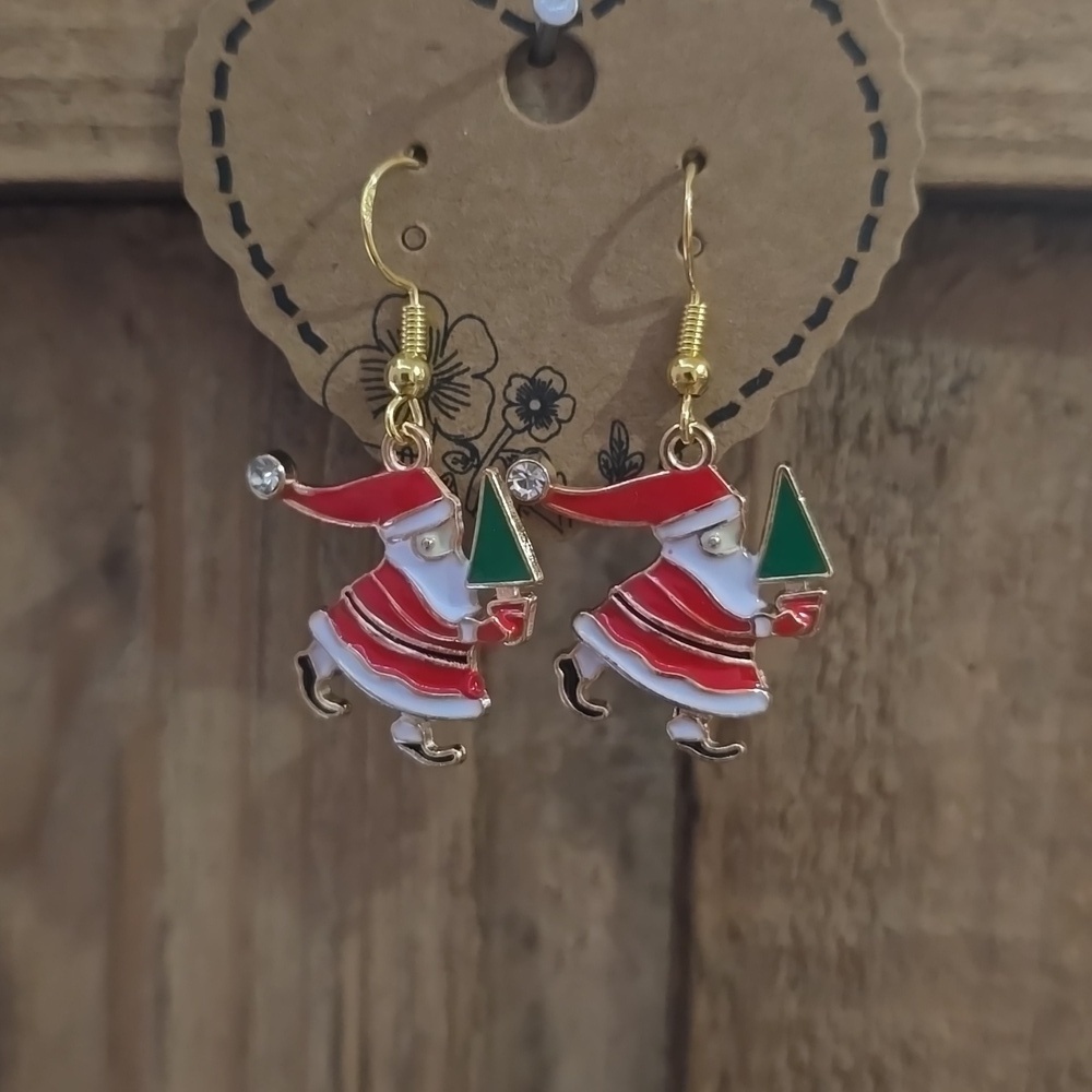 Santa Earrings